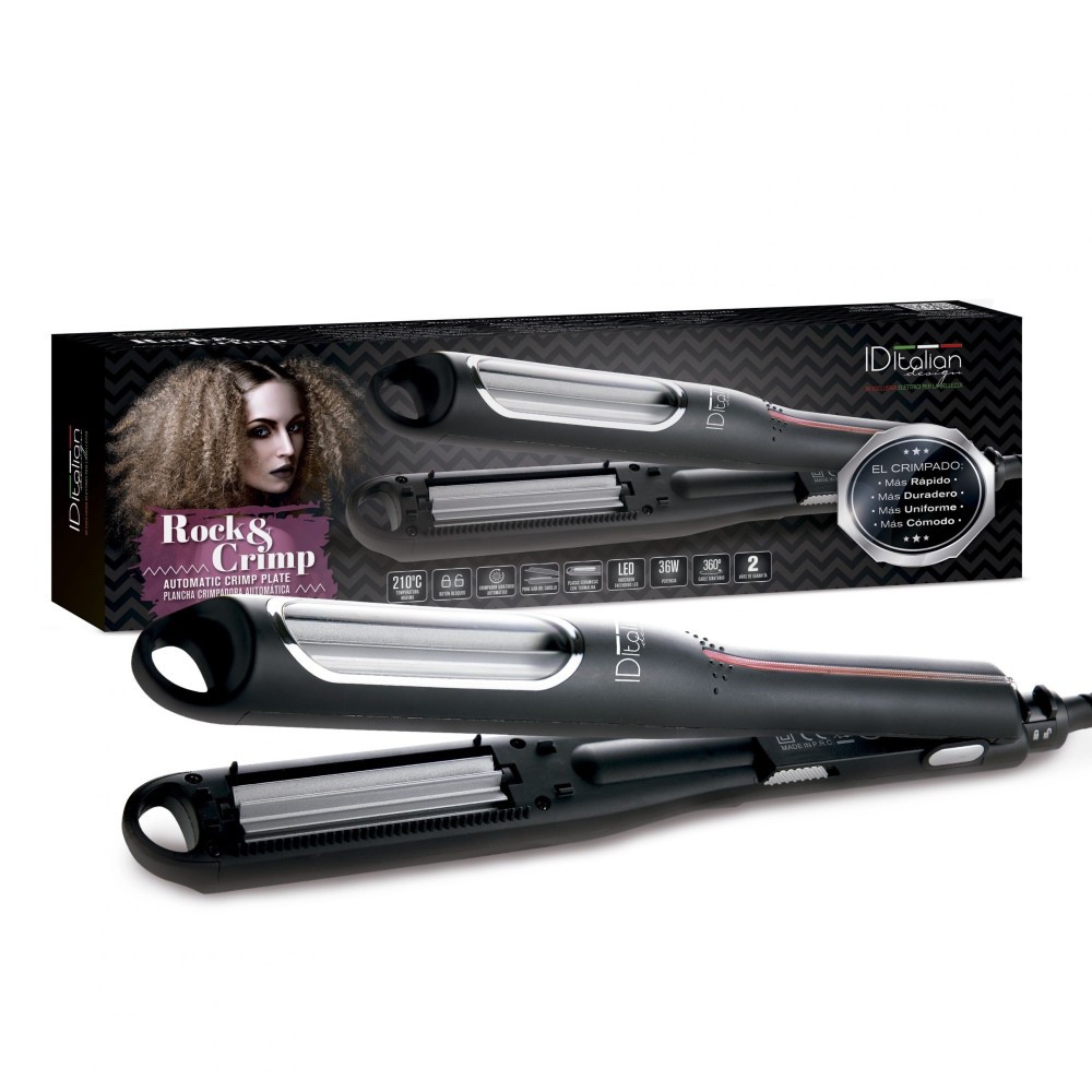 ROCKS-AND-CRIMP-HAIR-IRON ID-ITALIAN ROCK & CRIMP αυτόματη περιστρεφόμενη τοστιέρα - Image 1