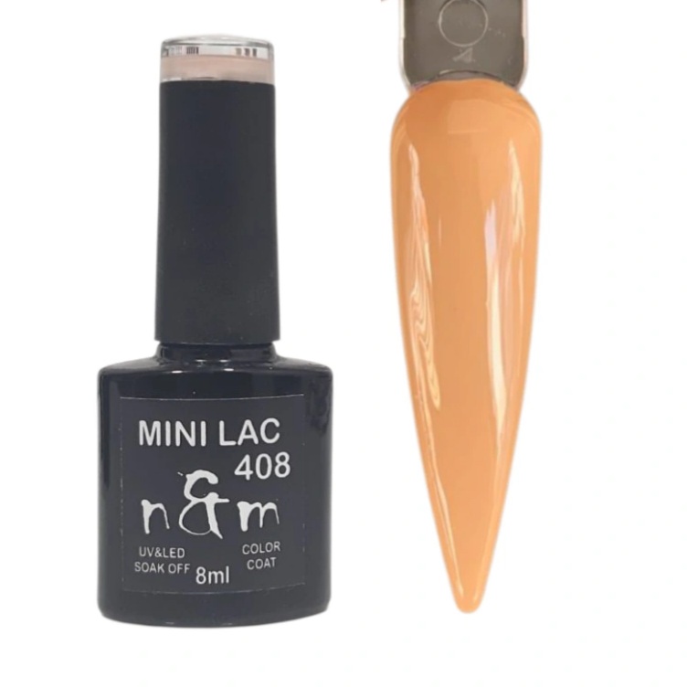 MINI-LAC-408 n&m Ημιμόνιμο βερνίκι 8ml no408 - Image 1