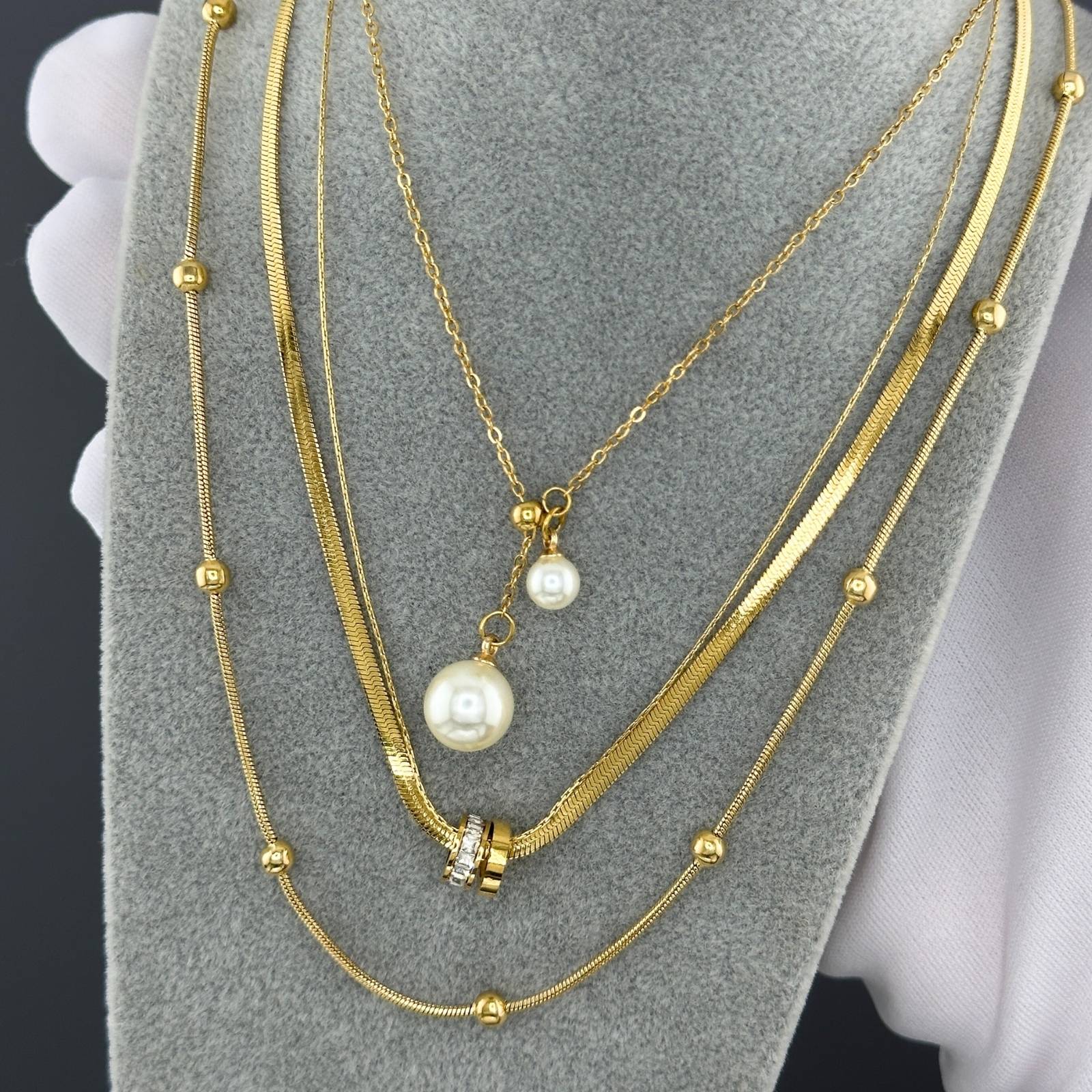 LUCEAT-NECKLACE- Χρυσό Κολιέ από ατσάλι Luceat - Image 1