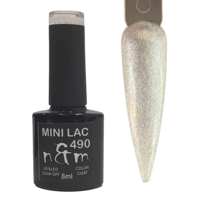MINI LAC 490 n&m Ημιμόνιμο βερνίκι 8ml no490 - Image 1