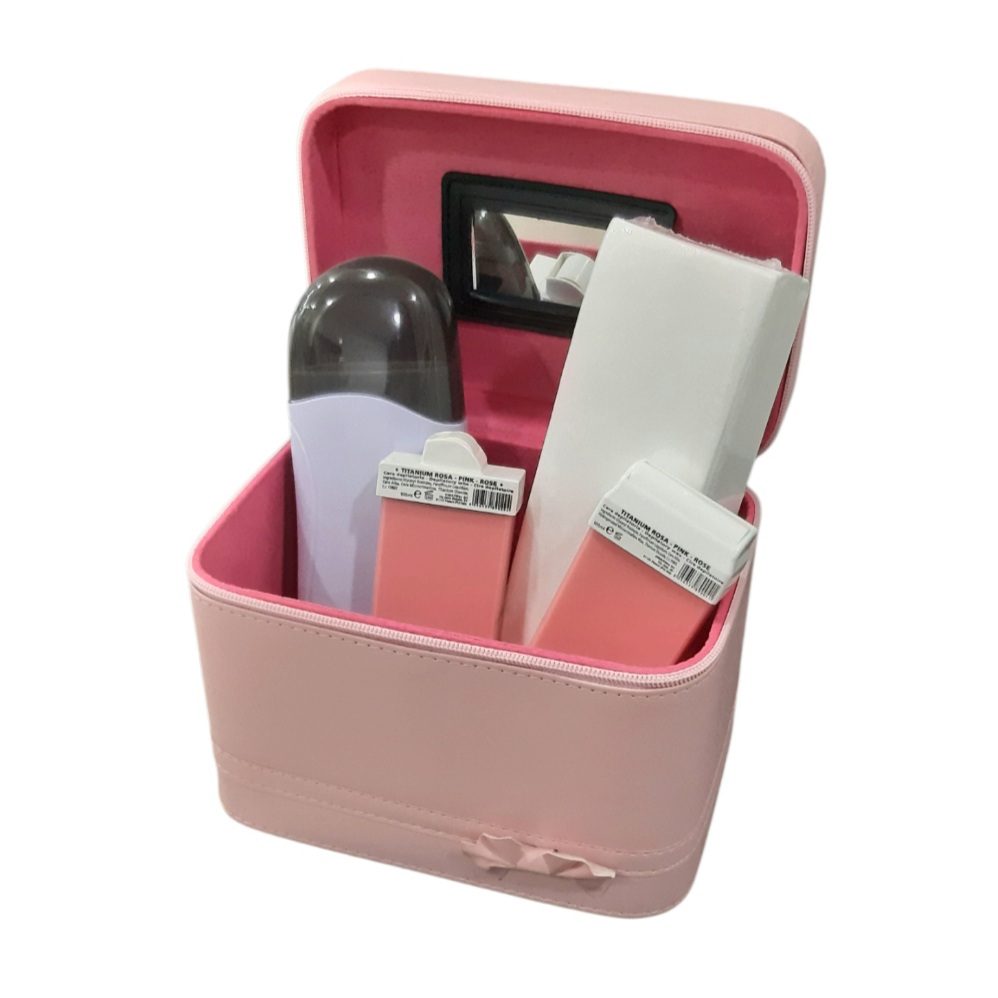 NESESER ROZ-WAX SET-GIFT Νεσεσέρ και σετ αποτρίχωσης gift set - Image 1