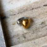 Ατσάλινο δαχτυλίδι χρυσό ασημί Dualis με διχρωμία