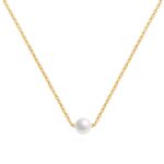 Χρυσό Κολιέ από ατσάλι Perlitto