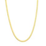 Χρυσό Κολιέ από ατσάλι Serpens