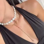 Χρυσό choker Cravate από ανοξείδωτο ατσάλι