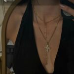 Κολιέ Σταυρός με Μαργαριτάρια Pearly Cross - Image 2