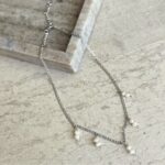 Ατσάλινο Κολιέ Innocentia με Μαργαριτάρια