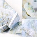 Marble foil nailart no2