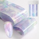 Marble foil nailart no3