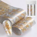 Marble foil nailart no7